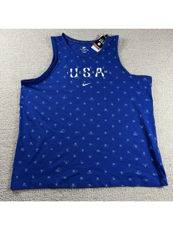 Nike Other - Nike Team USA Club Tank Top Blue White Men’s Size XL